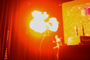 Telks talks flammeshow